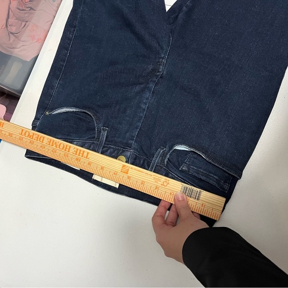 Frame Le One Crop Mini Boot Jeans Keller Dark Wash Size 2 J2 - Picture 11 of 11